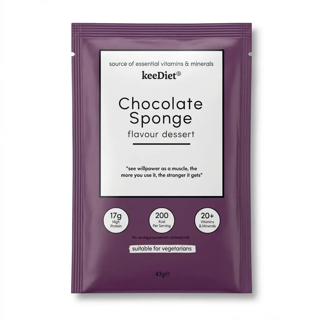 chocolate sponge meal replacement dessert